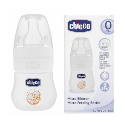 Chicco Micro Biberon Plastique 0m+ 60ml