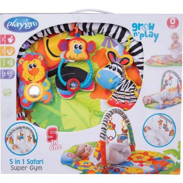 Playgro: 5 In 1 Grown n' Play - Safari Super Gym