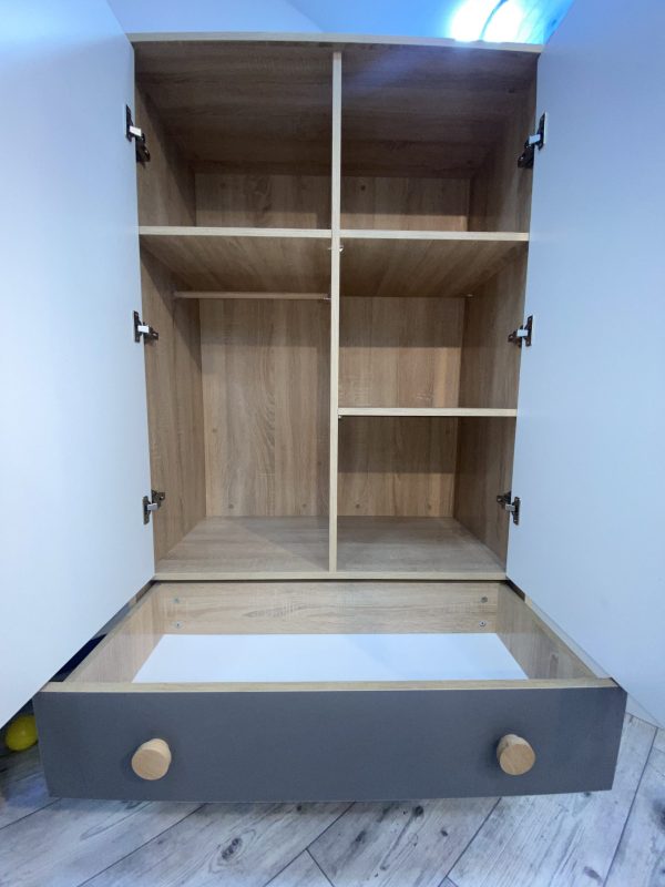 Chambre complète GRISE en bois