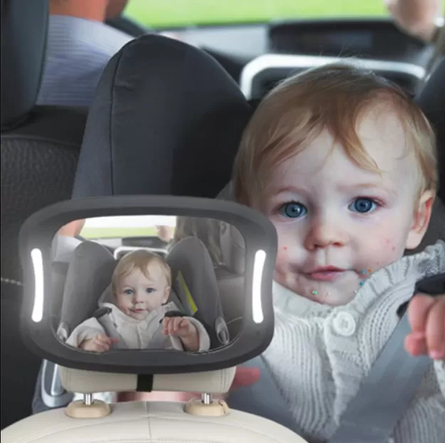 Miroir led d’auto pour bébé avec télécommande FreeON